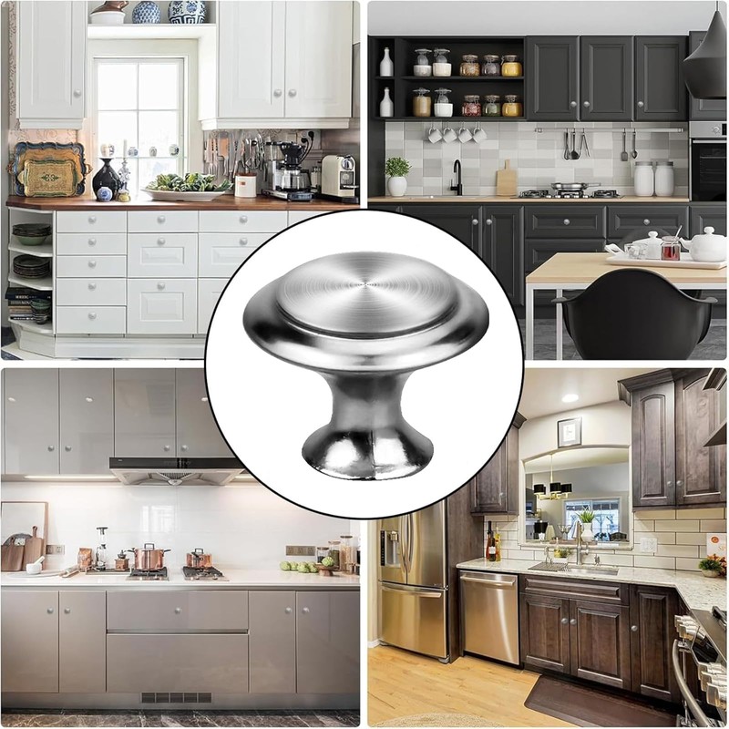 WNXBFO Cupboard Door Knobs Set of 8 - Cupboard Door