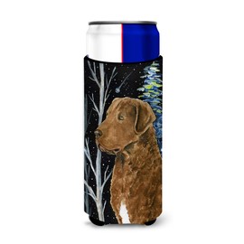 Caroline's Treasures SS8411MUK Starry Night Chesapeake Bay Retriever Ultra Beverage Insulators for Slim cans, Slim Can, Multicolor