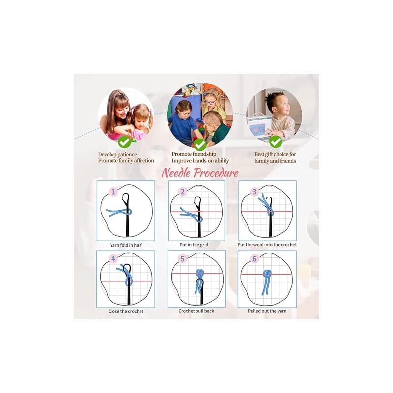 Latch Hook Kit for Adults - DIY Crafts, Rugs and