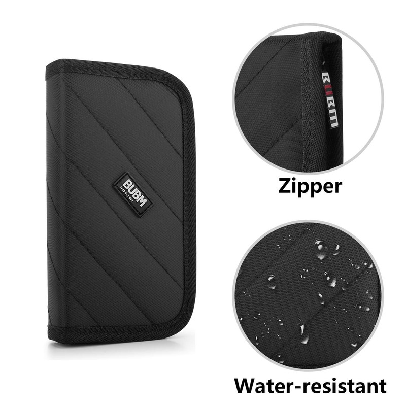 BUBM Black 9 USB Drive Shuttle 9-Capacity Case