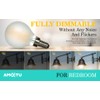 AMDTU 40W E12 Frosted Globe LED Bulbs, 2700K Warm White