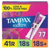 Tampax Radiant Triple Pack - 77 Tampons