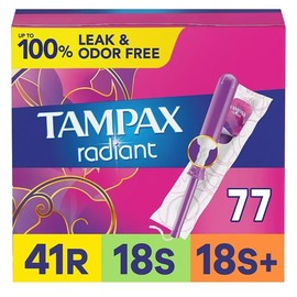 Tampax Radiant Triple Pack - 77 Tampons