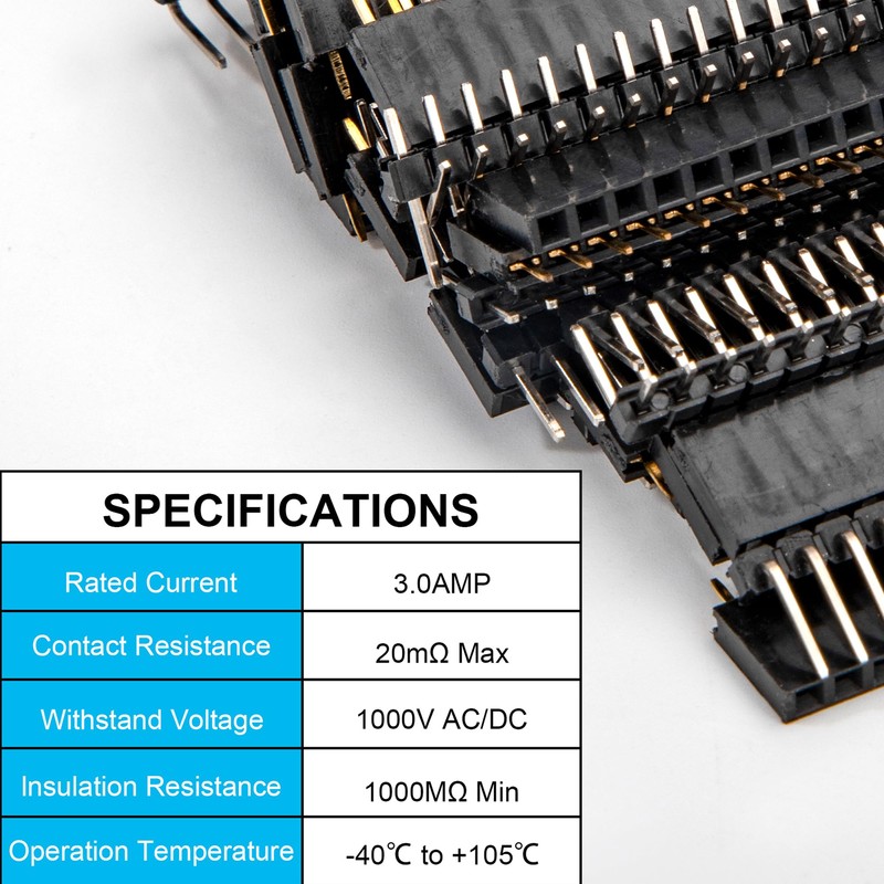 2.54 mm 40 Pin Header Straight Single Row Stackable Female