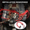 JDMSPEED New HEI Red Spiral Core Spark Plug Wires 45