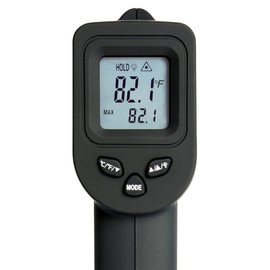 ROKTEK T2500 Infrared Thermometer, Non-Contact Digital Temperature Thermometer -58 to 716°F (-50 to 380°C), 12:1 Distance to Spot, Standard Size, Black, Backlit Display