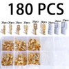 aikoolwer 180Pcs 2.8mm 4.8mm 6.3mm Male Female Spade Connectors Kit