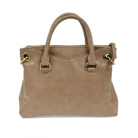 Joy Susan Stella Mini Convertible Satchel Suede Trim - Truffle