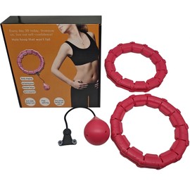 Experience Fun and Effective Fitness with our 24 Detachable Knots Adult Fitness Smart Weighted Hula Hoop - Adjustable, Portable, and Perfect for Core Workouts - Transform Your Exercise Routine Now!