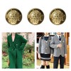 RHXWFDG 40 Pcs Brass Gold Blazer Buttons: 15mm, 18mm, 20mm,