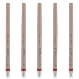 essence Satin Blend Gel Eyeliner, No. 05, Red, Long-Lasting, Highly Pigmented, Matt, Vegan, Waterproof, No Microplastic Particles, Nanoparticles Free, Pack of 5 (5 x 0.22 g)