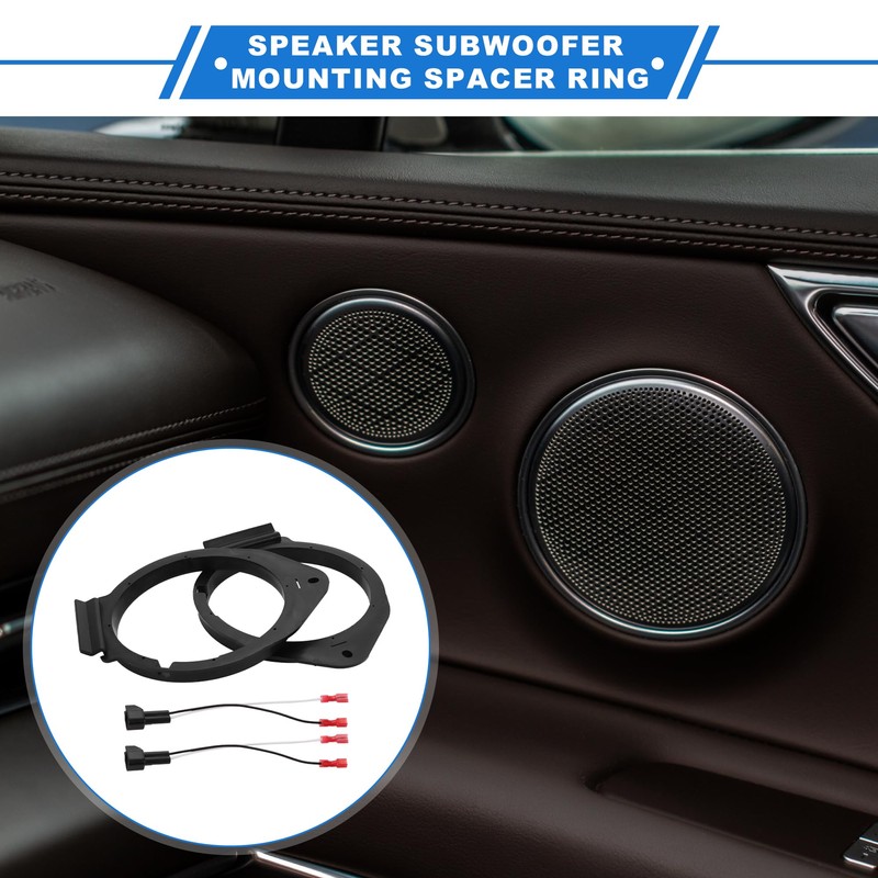 X AUTOHAUX 2 Set Speaker Spacer Ring Tweeter Speaker Spacer