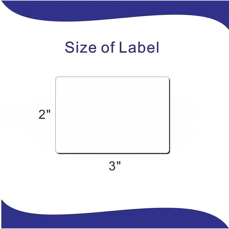 Hybsk 60 PCS Rectangle Removable Labels for Jars Containers Pantry