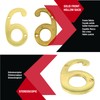 ZW Hardware A200 2 Inch Brass Bright Brass House Number