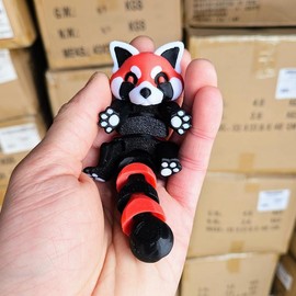 Trash Raccoon, Fox, Panda, Possum, Skunk - 3D Fidget - Collectible Figurine - Animal: Panda, Container: Mystery Egg