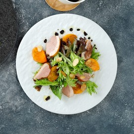 EAST table Flat Plate, 9.8 inches (25 cm), Slate Tone, White