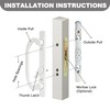 MaxxGeek Sliding Patio Door Handle Set with Mortise Lock, Zinc
