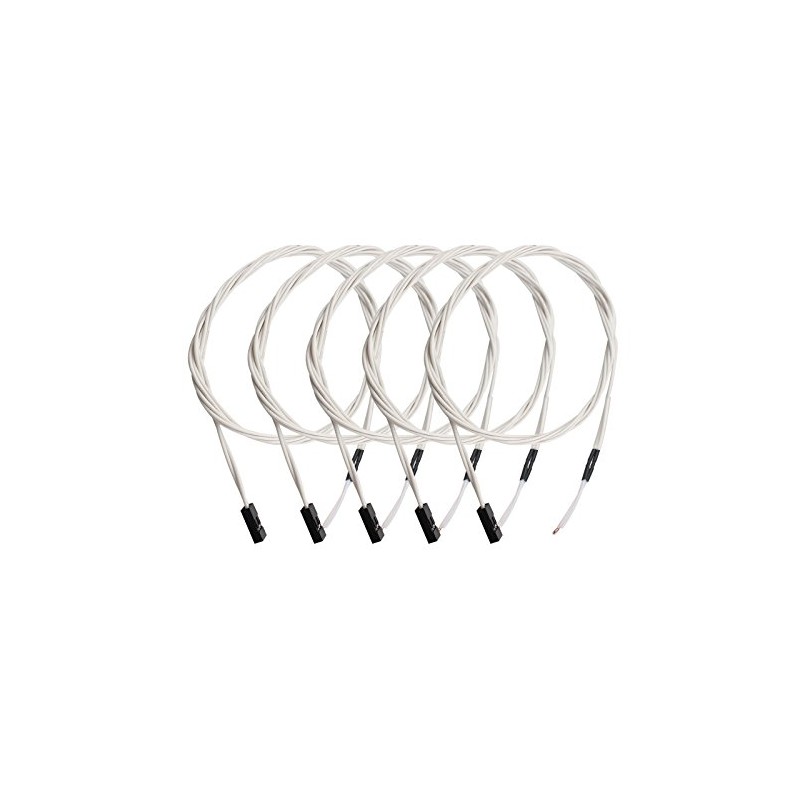 HALJIA 5Pcs Thermistor Temp Sensor NTC 3950 100K with 1