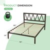 Novilla King Bed Frame with Headboard, 14 Inch Platform Bed