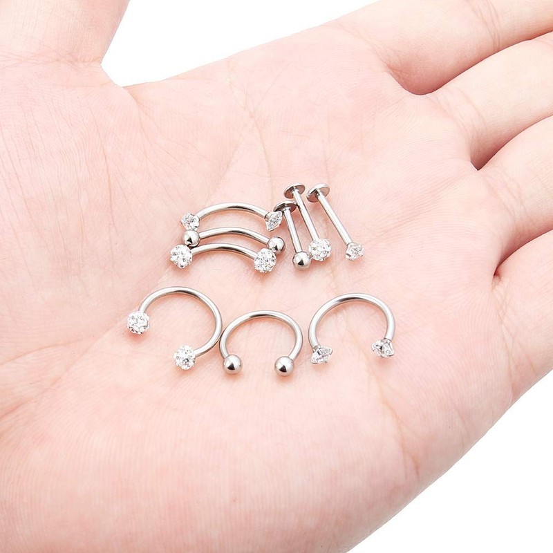 4 mm Piercing Pliers Piercing Tool Stainless Steel Self-Retaining Piercing