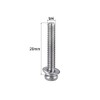 sourcing map M4 x 20mm Stainless Steel Phillips Pan Head