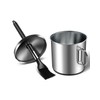 Matchwaves Basting Brush Set with Sauce Pot for Grilling, Large