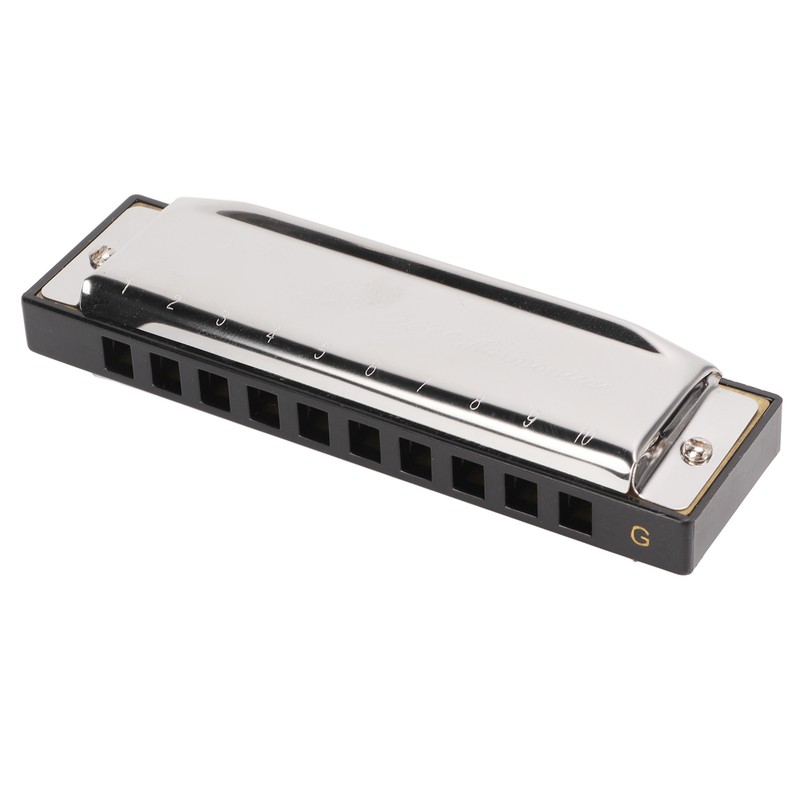 G Key Harmonica 10 Hole 20 Tone Mouth Organ Rust