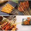 12" Natural Bamboo Wooden Skewers the diameter is 4mm (100