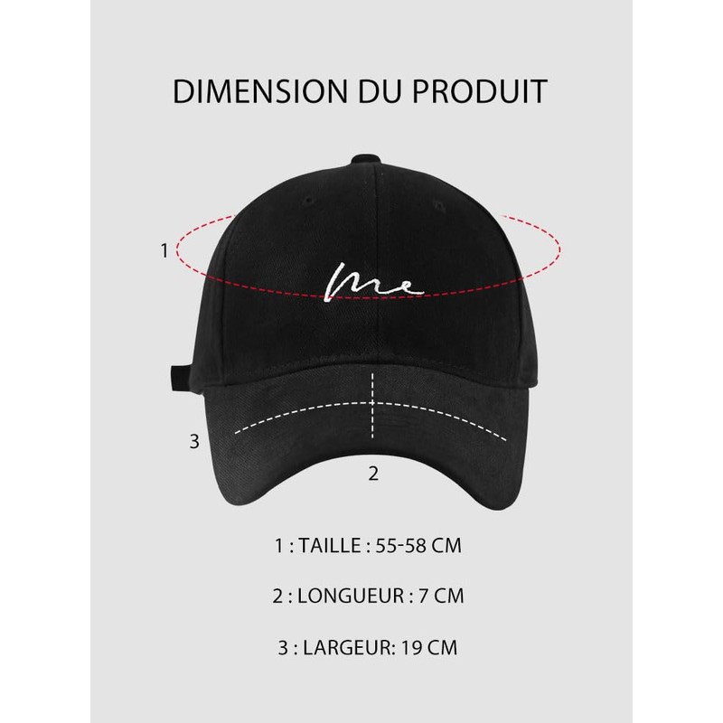 COTIDI Mens 100% Cotton Baseball Adjustable Cap, gray