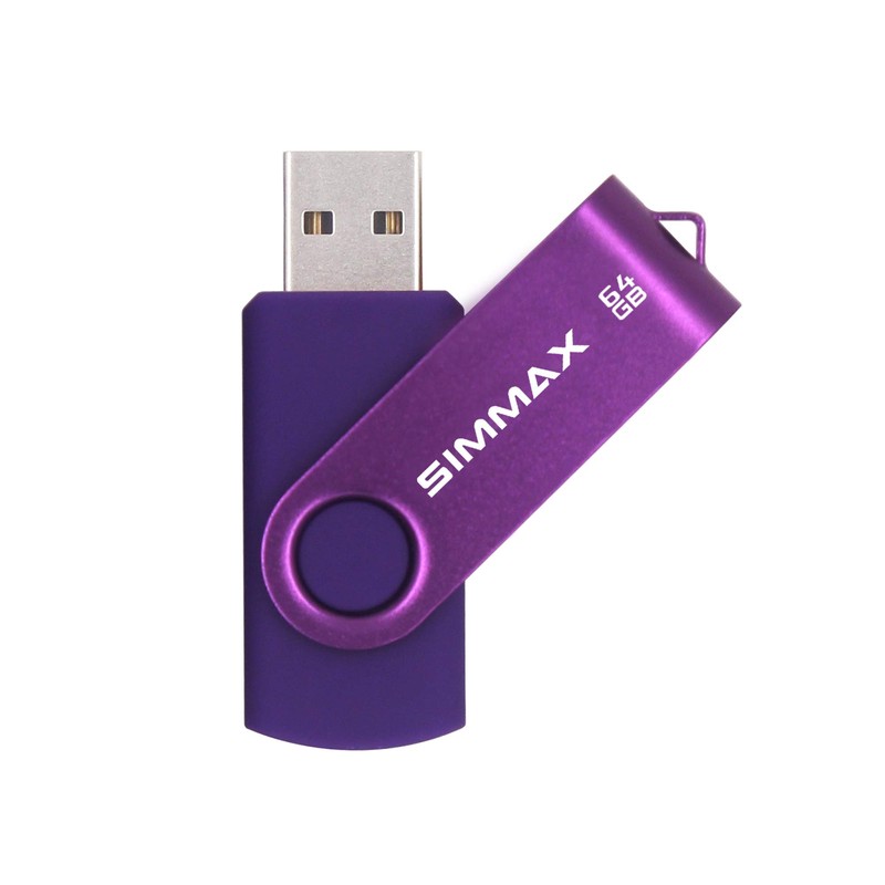 SIMMAX USB Flash Drives 2 Pack 32GB Memory Stick Swivel