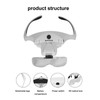 Headband Magnifier USB Charge Acrylic Optical Lenses Ergonomic LED Illuminated