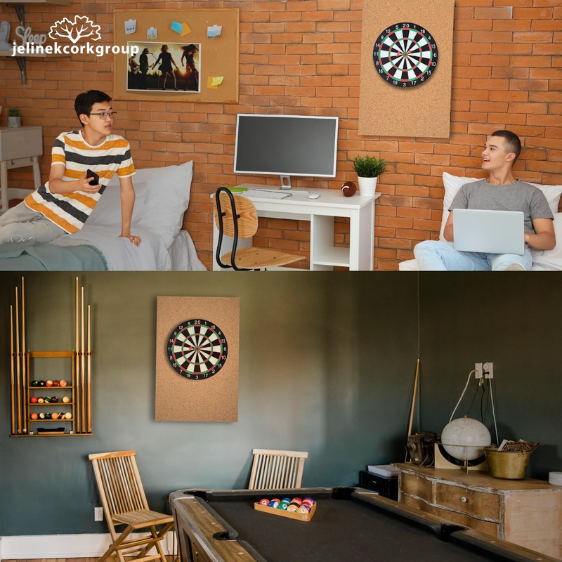 Jelinek Cork Dart Board Backer Wall Cover 36 x 24