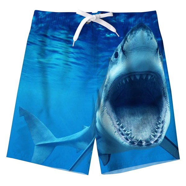 Kids4ever Swimming Trunks Boys Funny 3D Print Quick Drying Swimming