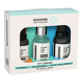 Trío Esencial Glow: Vitamina C + Niacinamida + Ácido Hialurónico