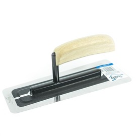 Toolty Flexible Stainless Steel Venetian Plastering Trowel - 240mm - 9.5" - Putty Trowel, Mortar Trowel, Finishing Trowel - Wooden Handle, Professional, DIY - TLTY-8024