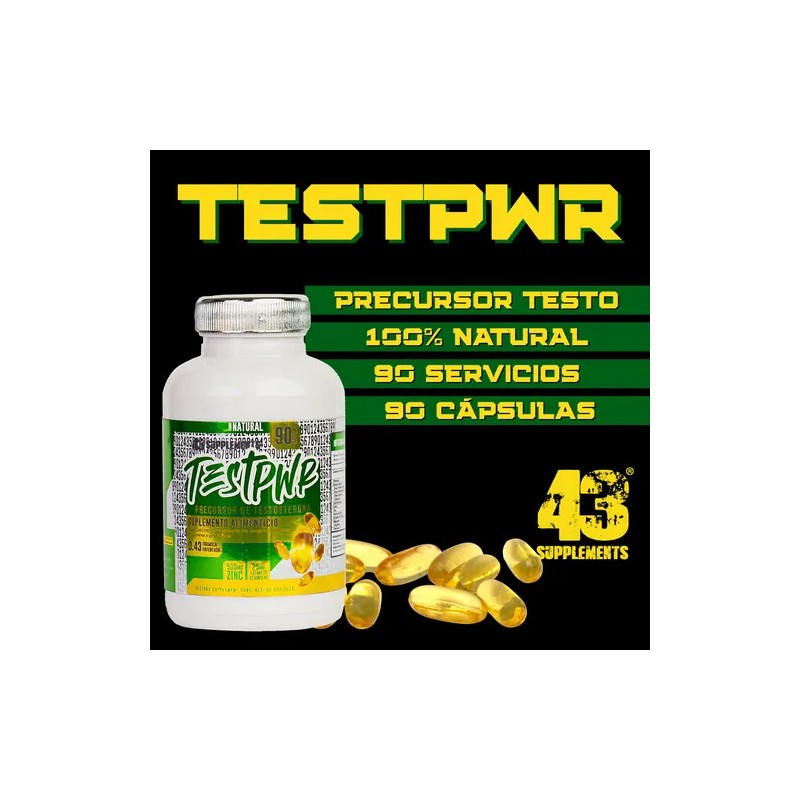 Precursor De Testosterona 90cápsulas 500mg Zinc 25mg Ginseng