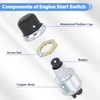 GZZTORES 2 PCS Engine Start Push Button Momentary Start Switch,