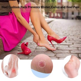 Heel Grips, 12PCS Heel Inserts for Women Men, High Heel Cushion Liners for Loose Shoes, Anti Blister, Non Slip