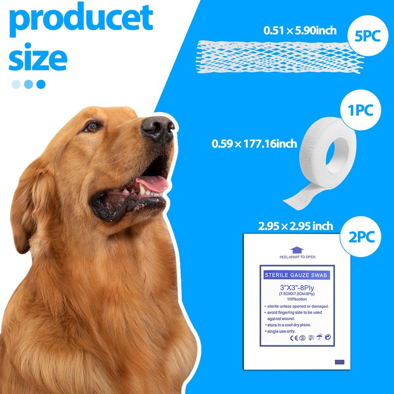 CHGShine Dog Tail Protector Starter Pack - Tail Dressing Vet