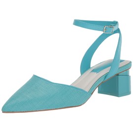 Franco Sarto Womens Naya Pointed Toe Pump Aqua Blue Raffia 9.5 M