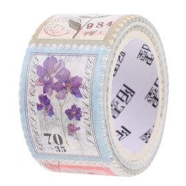 MILISTEN 1 Rollo de Sello Postal Washi Tapes Decorativos Sello Pegatinas Álbum Calcomanías para Scrapbooking Niños Manualidades Diy Álbum- Tipo 1