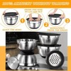 Stainless Steel Mixing Bowl Set, 18pcs/set Including Mixing Bowls &
