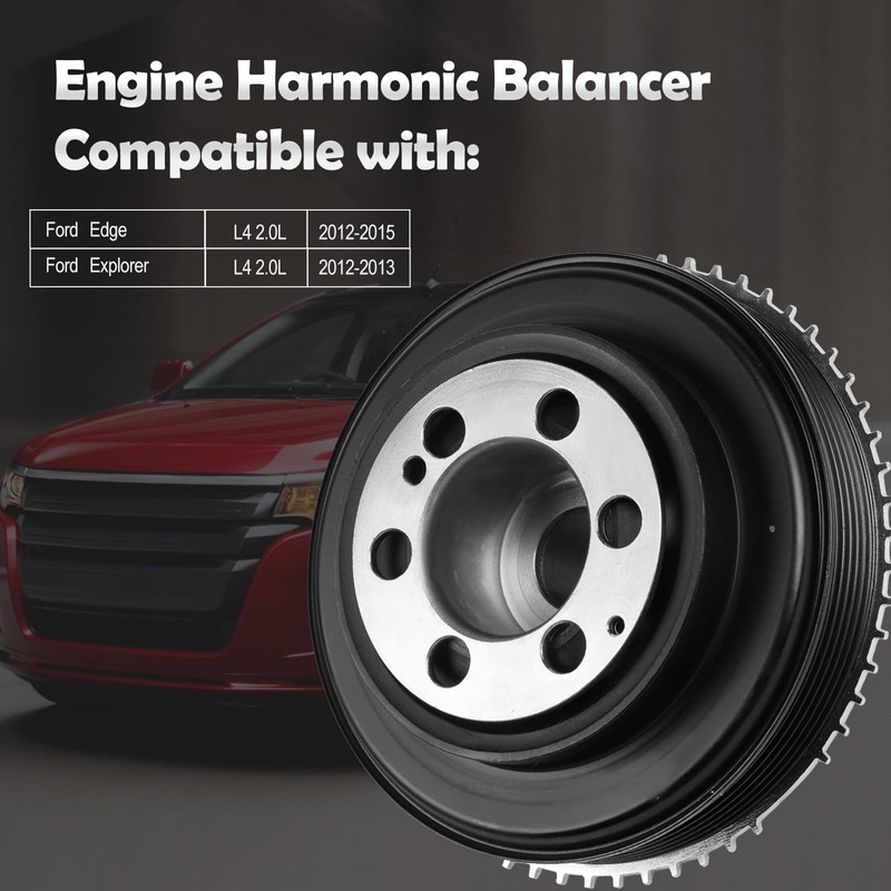 594-761 Engine Harmonic Balancer Crankshaft Pulley Compatible with Ford Explorer
