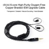 okcsc MMCX Cable, Detachable Earphone Replacement Cable,6 Core Silver-Plated Upgrade