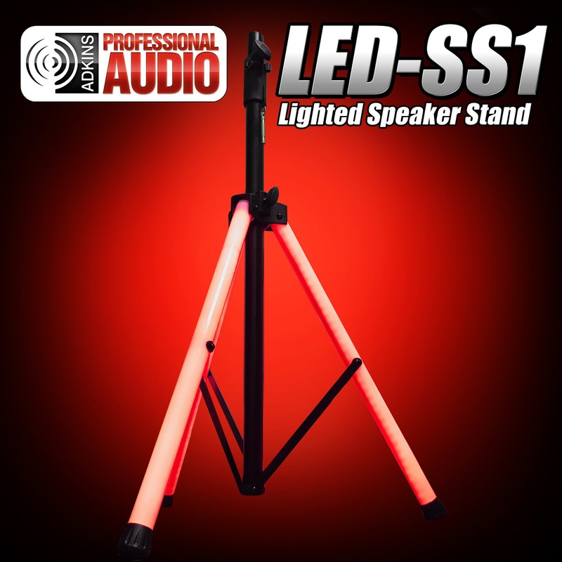 LED Lighted Speaker Stand - With Carry Bag - Ultra