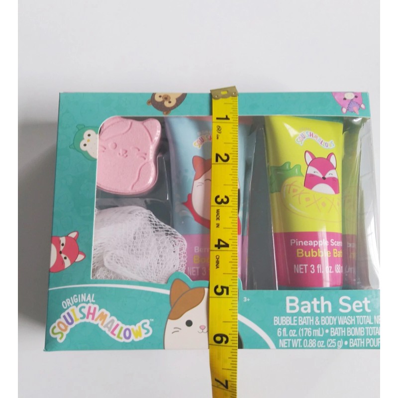 Squishmallow Bath Set 1 Bubble Bath 1 Body wash 1
