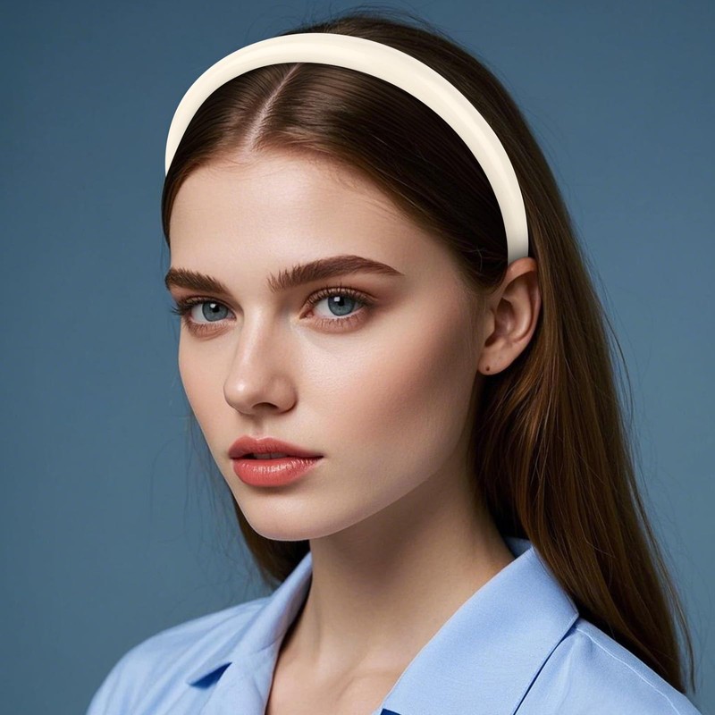 Norbiariz Headbands for Women's Hair, 2 Pack Fashion Headbands Leather