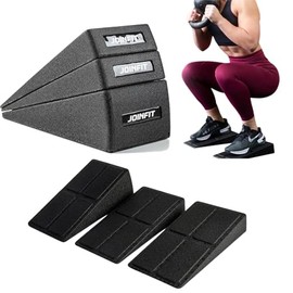 Slant Board Squat Wedge Calf Stretcher 3 Pcs - 5 Adjustable Angle Non-Slip Foam Incline Block for Workout, Gym and Home Exercise