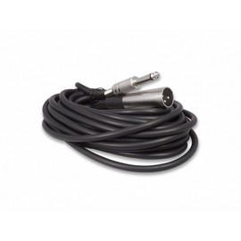 Your Cable Store 25 Foot XLR Male 3 Pin to 1/4" Mono Microphone Cable, Unbalanced