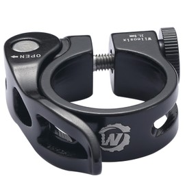 Quick Release Bike Seat Clamp Bicycle Seatpost Collar Diameter 31.8mm,Premium Lightweight Aluminum Seat Post Clamp